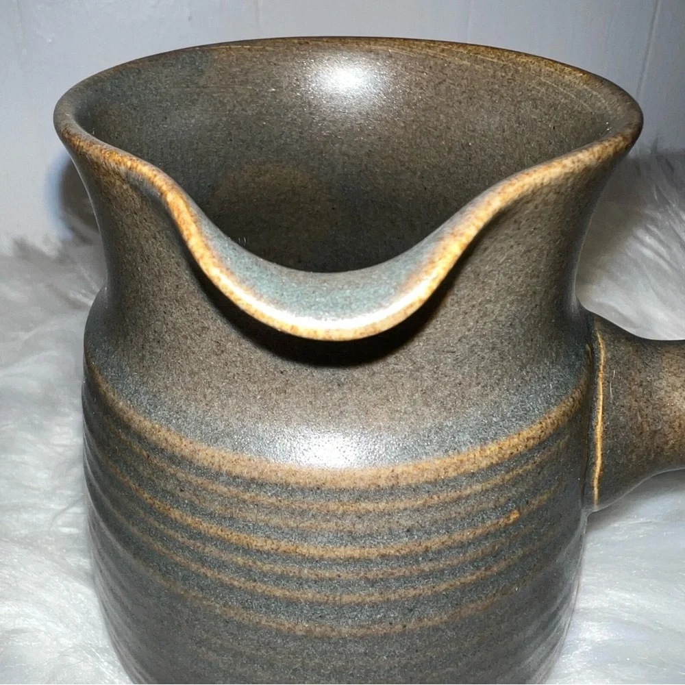Denby Langley Sherwood Stoneware Vintage Pottery Cream and Sugar Set